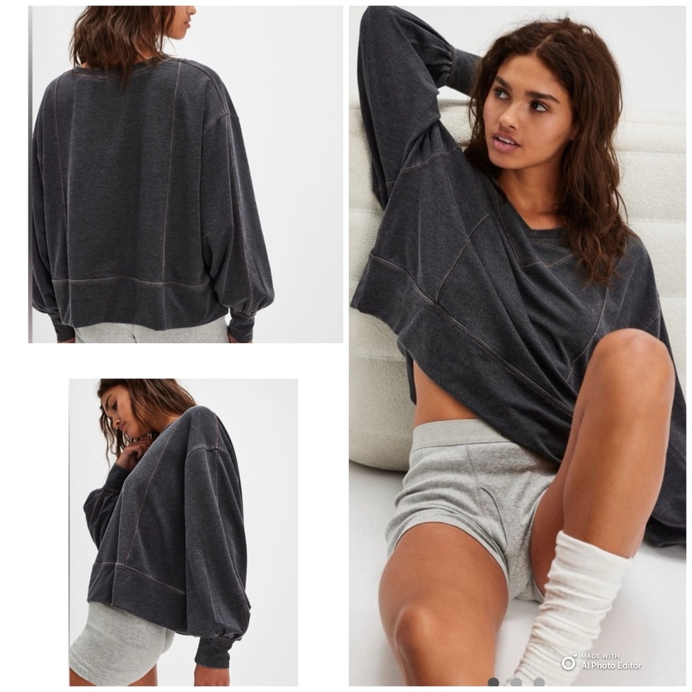 Free People Don’t Wait Up Sweatshirt